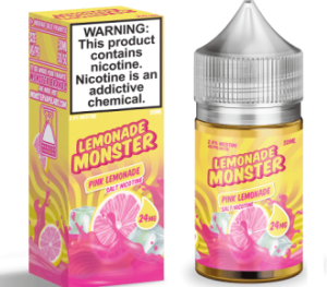 Pink Lemonade 30ml Nic Salt Vapes Juice – Lemonade Monster