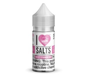I Love Salts Sweet Strawberry 30ml Nic Salt Vapes Juice