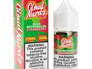 Sour Watermelon Strawberry 30ml TF Nic Salt Vapes Juice – Cloud Nurdz