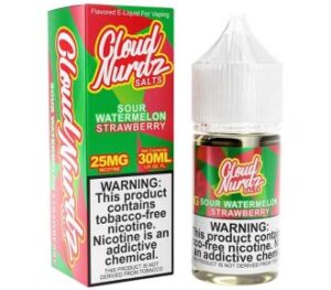 Sour Watermelon Strawberry 30ml TF Nic Salt Vapes Juice – Cloud Nurdz
