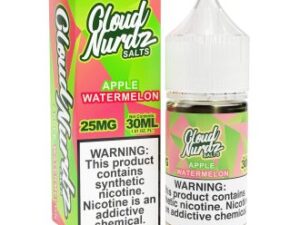 Watermelon Apple 30ml Synthetic Nic Salt Vapes Juice – Cloud Nurdz