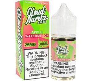 Watermelon Apple 30ml Synthetic Nic Salt Vapes Juice – Cloud Nurdz