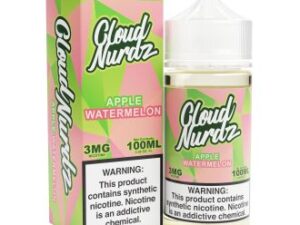 Cloud Nurdz Apple Watermelon 100ml Synthetic Nic Vapes Juice