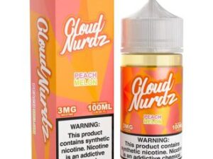 Cloud Nurdz Peach Melon Synthetic Vapes Juice 100ml