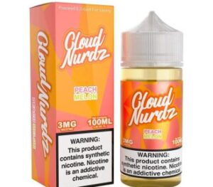 Cloud Nurdz Peach Melon Synthetic Vapes Juice 100ml