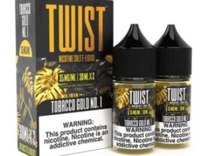 Tobacco Gold No.1 2x 30ml (60ml) Nic Salt Vape Juice – Twist E-Liquids
