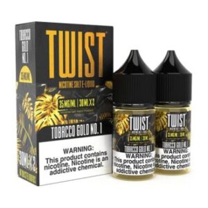 Tobacco Gold No.1 2x 30ml (60ml) Nic Salt Vape Juice – Twist E-Liquids