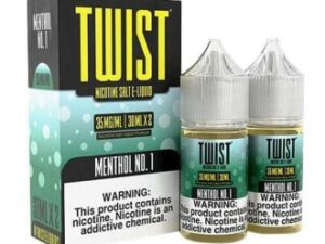 Menthol No.1 2x 30ml (60ml) Nic Salt Vapes Juice – Twist E-Liquids
