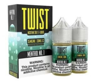 Menthol No.1 2x 30ml (60ml) Nic Salt Vapes Juice – Twist E-Liquids