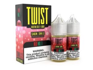 Red No.1 2x 30ml (60ml) Nic Salt Vapes Juice – Twist E-Liquids