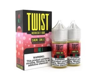 Red No.1 2x 30ml (60ml) Nic Salt Vapes Juice – Twist E-Liquids