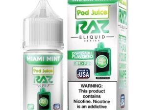 Pod Juice x RAZ Miami Mint TFN Salt Vapes Juice 30ml