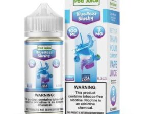 Pod Juice Blue Razz Slushy TF 100ml Vapes Juice