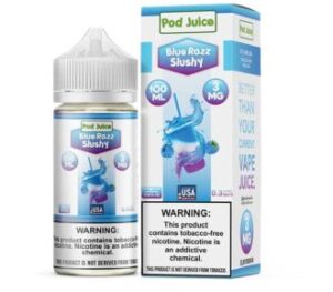 Pod Juice Blue Razz Slushy TF 100ml Vapes Juice