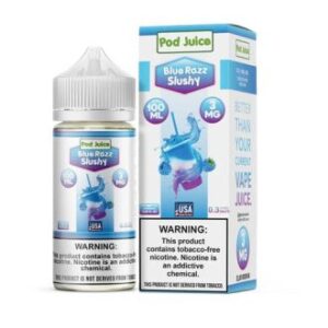 Pod Juice Blue Razz Slushy TF 100ml Vapes Juice