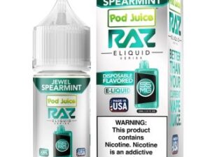 Pod Juice x RAZ Jewel Spearmint TFN Salt Vapes Juice 30ml
