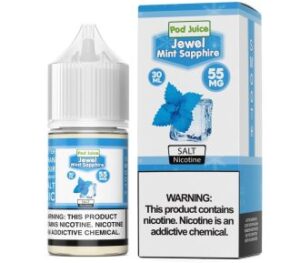 Pod Juice Jewel Mint Sapphire TF 30ml Nic Salt Vapes Juice