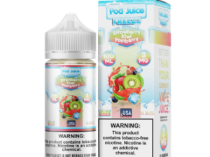 Pod Juice Freeze Strawberry Kiwi Pomberry TF 100ml Vapes Juice