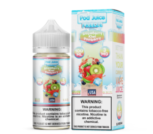 Pod Juice Freeze Strawberry Kiwi Pomberry TF 100ml Vapes Juice