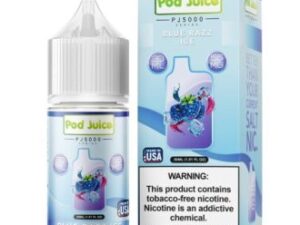 Pod Juice Blue Razz Ice PJ5000 TF 30ml Nic Salt Vapes Juice