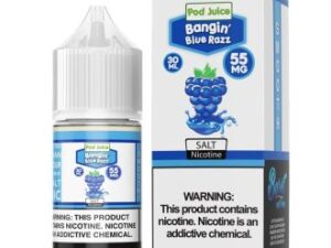Pod Juice Bangin Blue Razz TF 30ml Nic Salt Vapes Juice