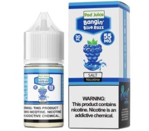Pod Juice Bangin Blue Razz TF 30ml Nic Salt Vapes Juice