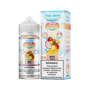 Pod Juice Freeze Mango Strawberry Dragonfruit TF 100ml Vapes Juice