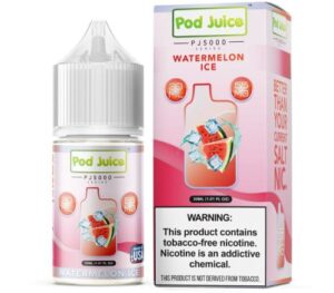 Pod Juice Watermelon Ice PJ5000 TF 30ml Nic Salt Vapes Juice