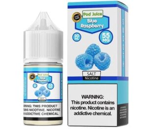 Pod Juice Blue Raspberry TF 30ml Nic Salt Vapes Juice