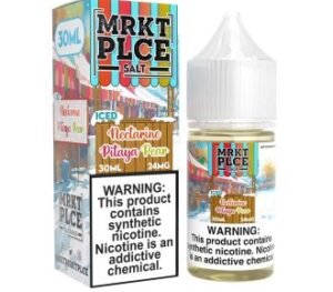 MRKT PLCE Salts ICED Nectarine Pitaya Pear 30ml Nic Salt Vapes Juice