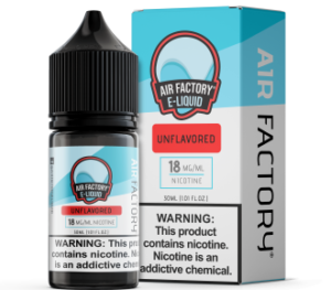 Air Factory Unflavored 30ml Nic Salt Vapes Juice.