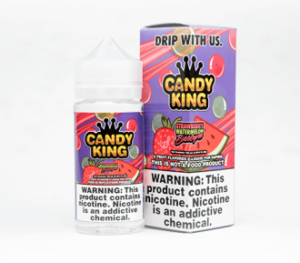 Candy King Strawberry Watermelon Bubblegum Vapes Juice 100ml.