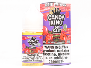 Candy King On Salt Strawberry Watermelon Bubblegum 30ml Nic Salt Vapes Juice.
