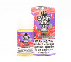 Candy King On Salt Strawberry Watermelon Bubblegum 30ml Nic Salt Vapes Juice.