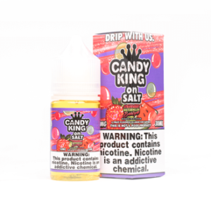 Candy King On Salt Strawberry Watermelon Bubblegum 30ml Nic Salt Vapes Juice.