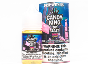 Candy King On Salt Pink Squares 30ml Nic Salt Vapes Juice.