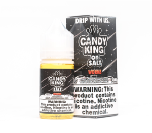 Candy King On Salt Worms 30ml Nic Salt Vapes Juice.