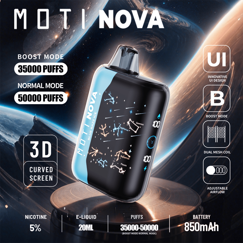 MOTI NOVA 50K Disposable Vapes (5%, 50000 Puffs) - Image 2